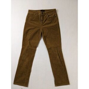Talbots Heritage Womens Brown Corduroy Pants Size 8 Stretch Straight Leg